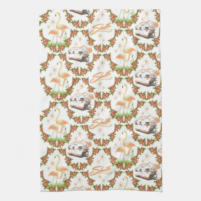 Retro Shasta maträtthandduk Kökshandduk (Vertikal)