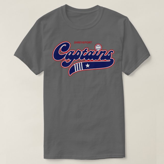 Retro Shavslöjport Captains Minor League Baseball  T Shirt (Design framsida)