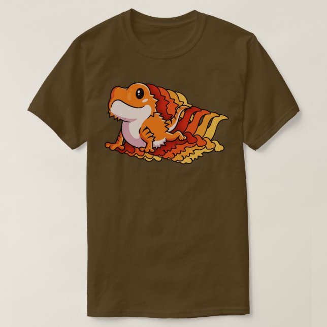 Retro Shirt Gift for Bearded Dragon Owner Lizard L T (Design framsida)