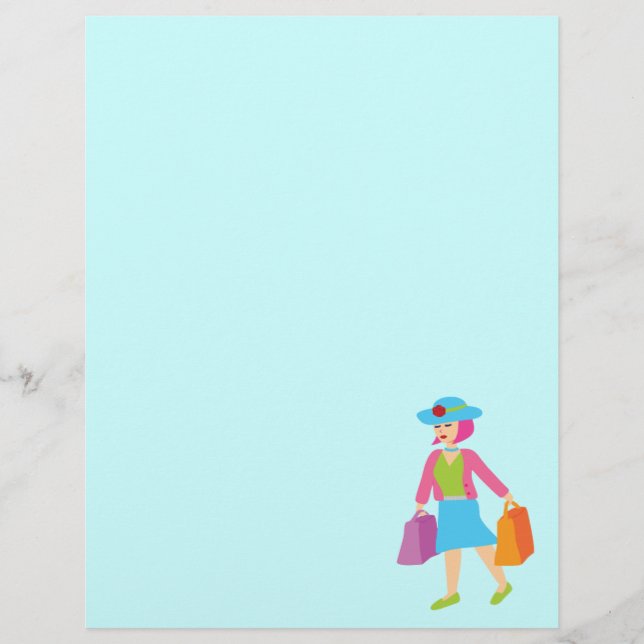 Retro Shopping Girl (Framsida)