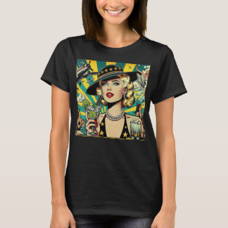 Retro Show Girl  T Shirt