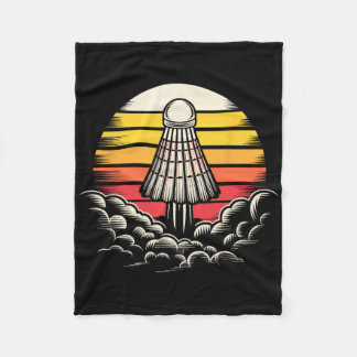 Retro Shuttle Sports Outfit Rocket Badminton Playe Fleecefilt