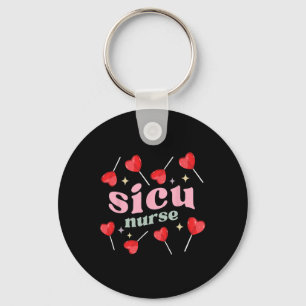 Retro Sicu Sjuksköterska Lollipops Alla hjärtans d Nyckelring