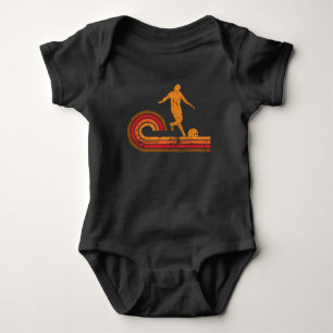 Retro Silhouette Kickball för stilKickball spelar T-shirt