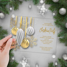 Retro silver och gulddekorationer julfest