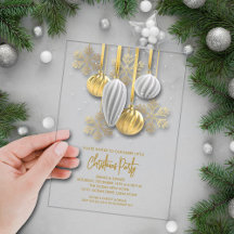 Retro silver och guldornament julfest