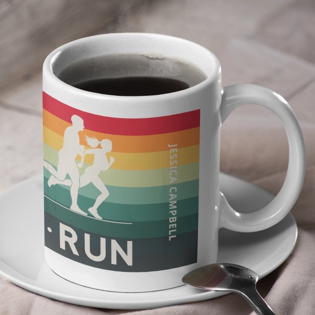 Retro Simma Bike Springa Triathlon Icon Series Kaffemugg (Skapare uppladdad)