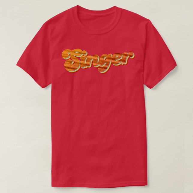 Retro Singer T Shirt (Design framsida)