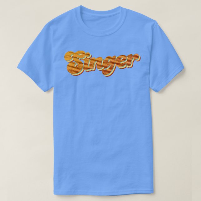 Retro Singer T Shirt (Design framsida)