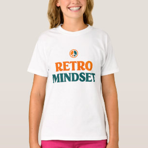 Retro sinnelag Fredstecken Vintage 70-talsestetik T Shirt