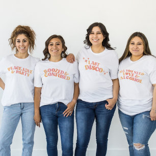 Retro Sista Disco Sjungbröllops T-Shirt