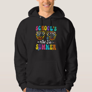Retro Sista Skoldagen S Out For Summer Lärare Hoodie