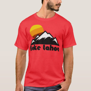 Retro Sjö Tahoe Tourist Souvenir Travel Design T Shirt