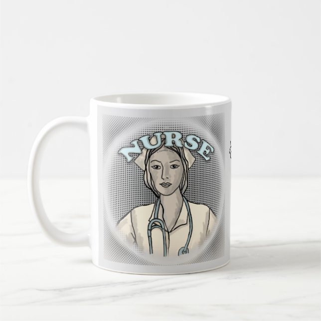 Retro-sjuksköterska Kaffemugg (Vänster)