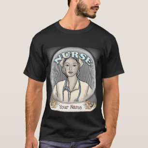 Retro-sjuksköterska T Shirt