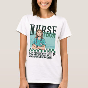Retro sjuksköterska tur, trendig sjuksköterska liv t shirt