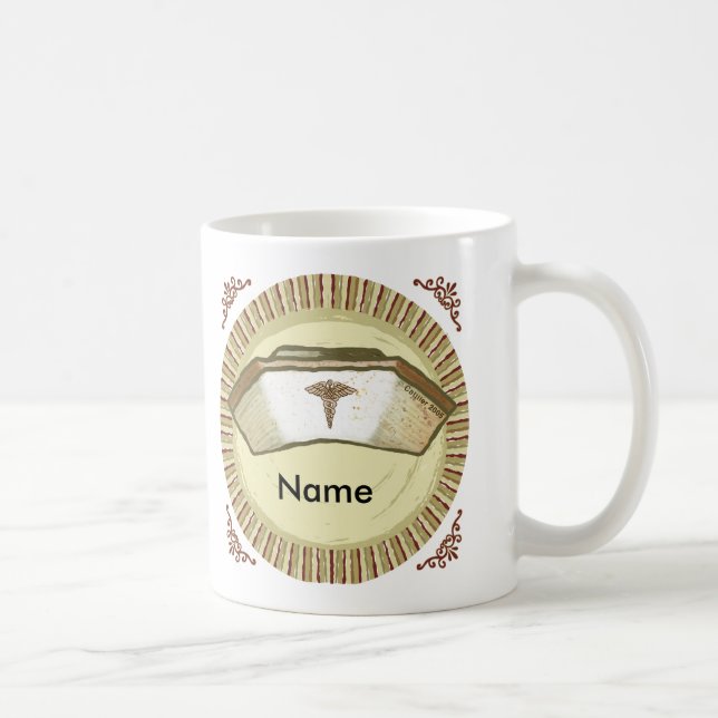 Retro Sjuksköterskehatt Kaffemugg (Höger)