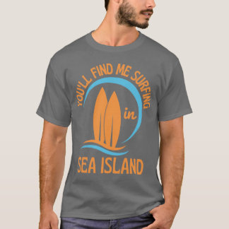 Retro sjuttiotal Du hittar mig som surfare på Sea  T Shirt