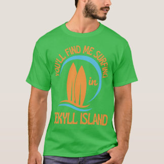 Retro sjuttiotalet Du hittar mig som surfare på Is T Shirt