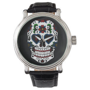 Retro skalle för Grungeday of the deadsocker Armbandsur