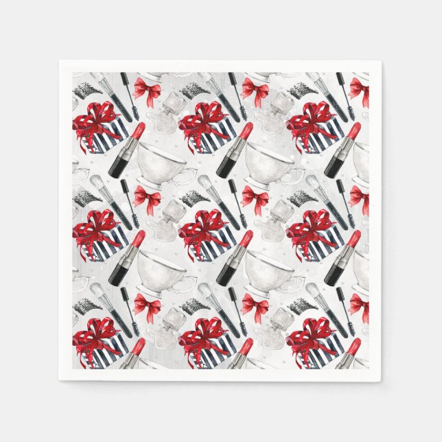 Retro Skapa gigantiskt Trendig med färg Pappersservett (Framsidan)