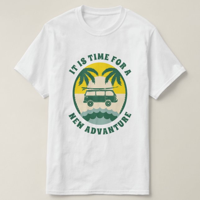 Retro skåpbilsliv T-shirt  (Design framsida)
