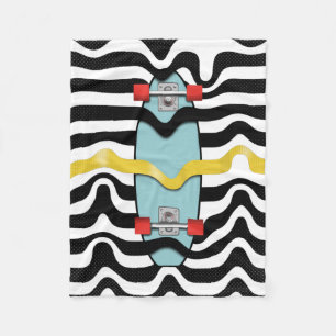 Retro Skateboard Fleecefilt