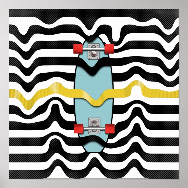 Retro Skateboard Poster (Framsidan)