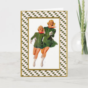 Retro skater helgkort