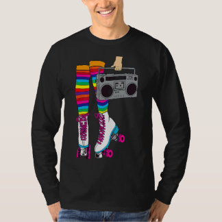 Retro Skating Rink A 80's Rollerblading for Girl T Shirt