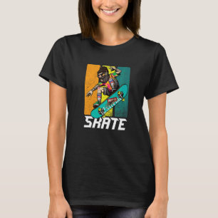Retro Skegig Skateboardåkare Hipster Långbräda Skr T Shirt