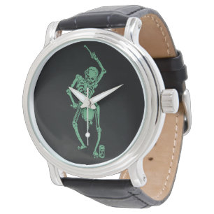 Retro Skeletal trummis Armbandsur