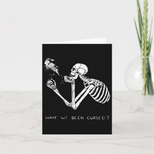 Retro Skeleton Halloween Costume Roligt Scary Skul Kort