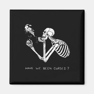Retro Skeleton Halloween Costume Roligt Scary Skul Magnet