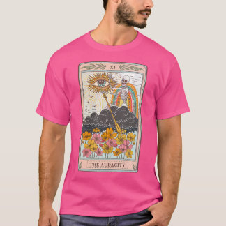 Retro Skeleton Riding molde Audacity Tarot-bilen T Shirt