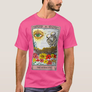 Retro Skeleton Riding molde Audacity Tarot-bilen T Shirt