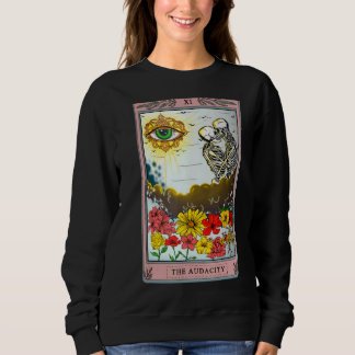 Retro Skeleton Riding molde Audacity Tarot-bilen T Shirt
