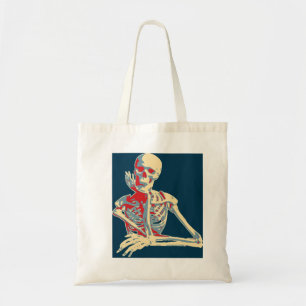 Retro Skeleton Tygkasse