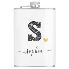 Retro Sketch Monogram Brev S, kolv Fickplunta