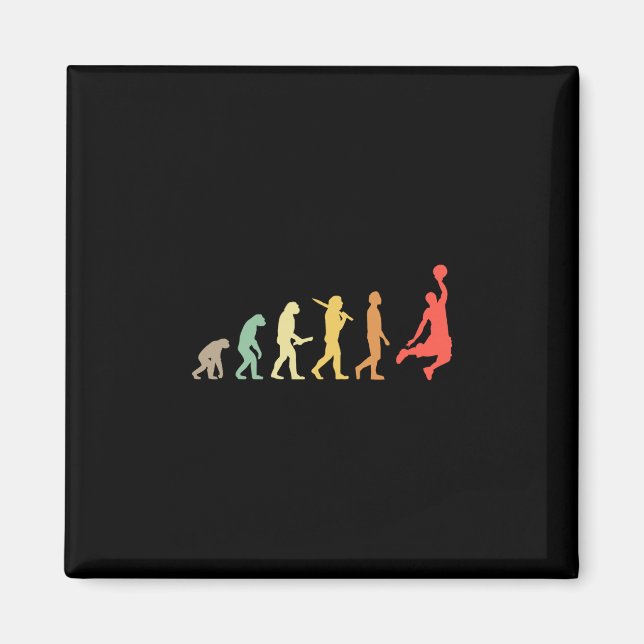 Retro Sketll Evolution Present Till Sketll Spelare Magnet (Framsidan)