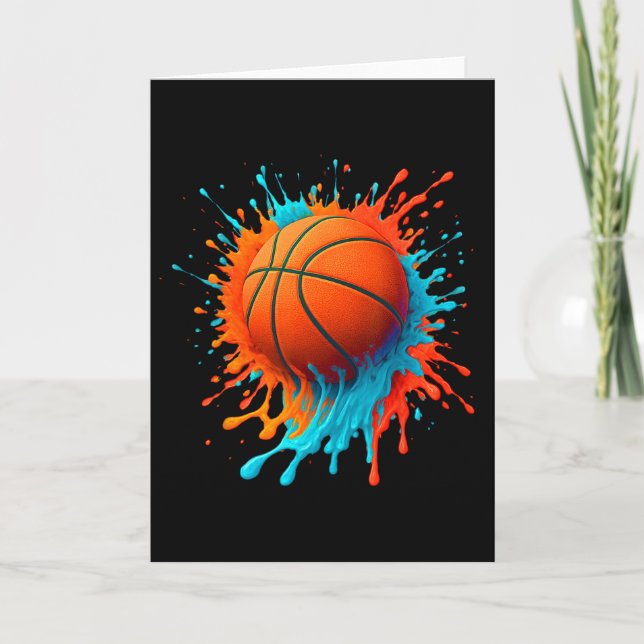 Retro Sketll Players Lovers Sports Team Boys Kids  Kort (Framsida)