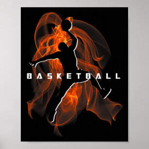 Retro Sketll Spelare Älskare Sportlag Pojkar Flick Poster