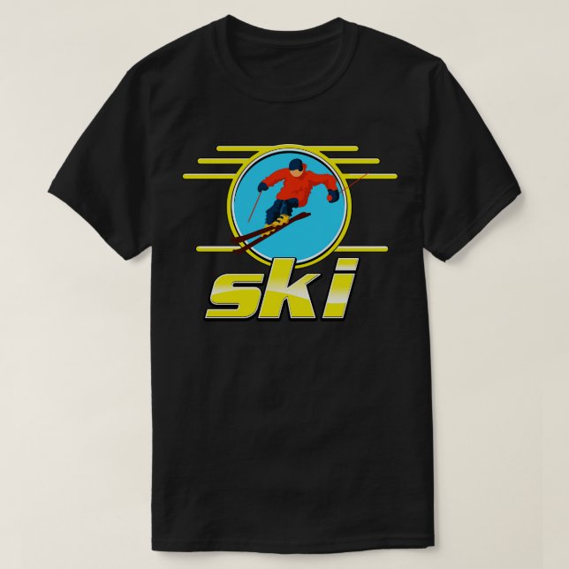 Retro ski 1 t shirt (Design framsida)