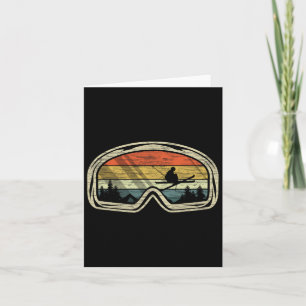 Retro Ski Goggles Mountain Snö Winter Sport Gift Kort