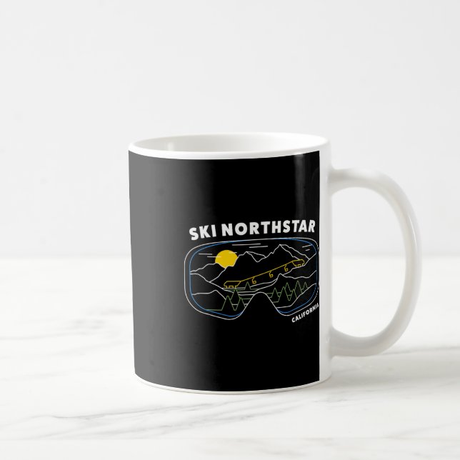 Retro Ski Northstar California Ski Resort Kaffemugg (Höger)