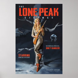 Retro Ski-Pinupets film "Lone Peak Silence" Poster