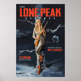 Retro Ski-Pinupets film "Lone Peak Silence" Poster