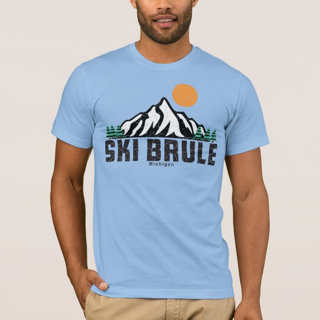 Retro Ski-regel T Shirt (Framsida)