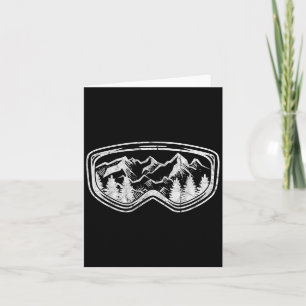 Retro Ski Snowboard Goggles Gift Skiing Snö Winte Kort