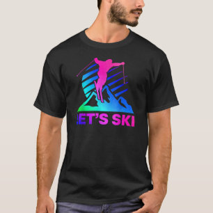 Retro Ski T-Shirt - Vintage 80s 90s Ski Outfit Ski